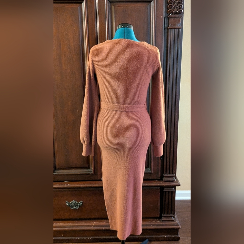 Lulu's Cinnamon Long Sleeve Dress - Picture 4 of 5
